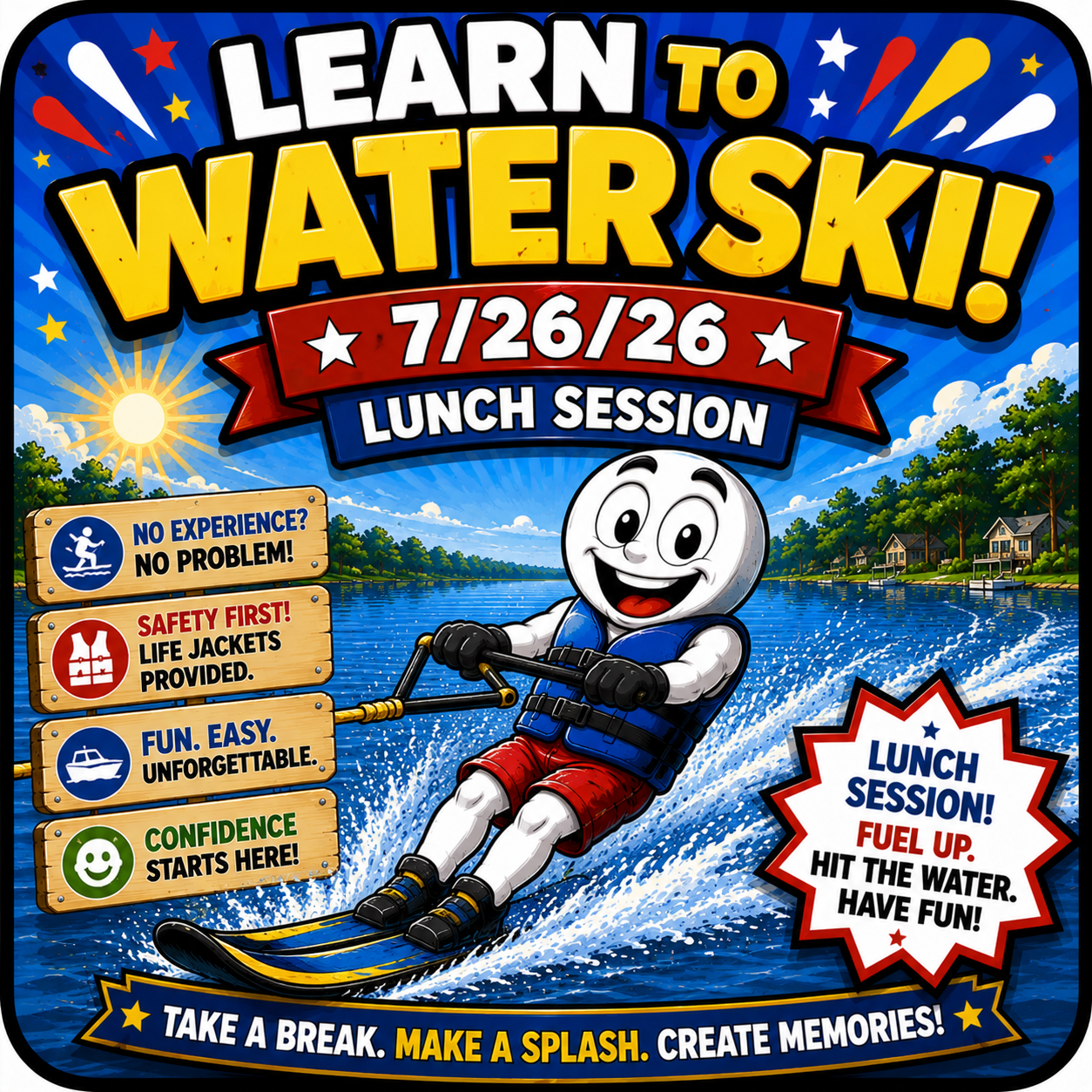 Learn to Ski – Lunch Session ☀️ July 26th, 2026