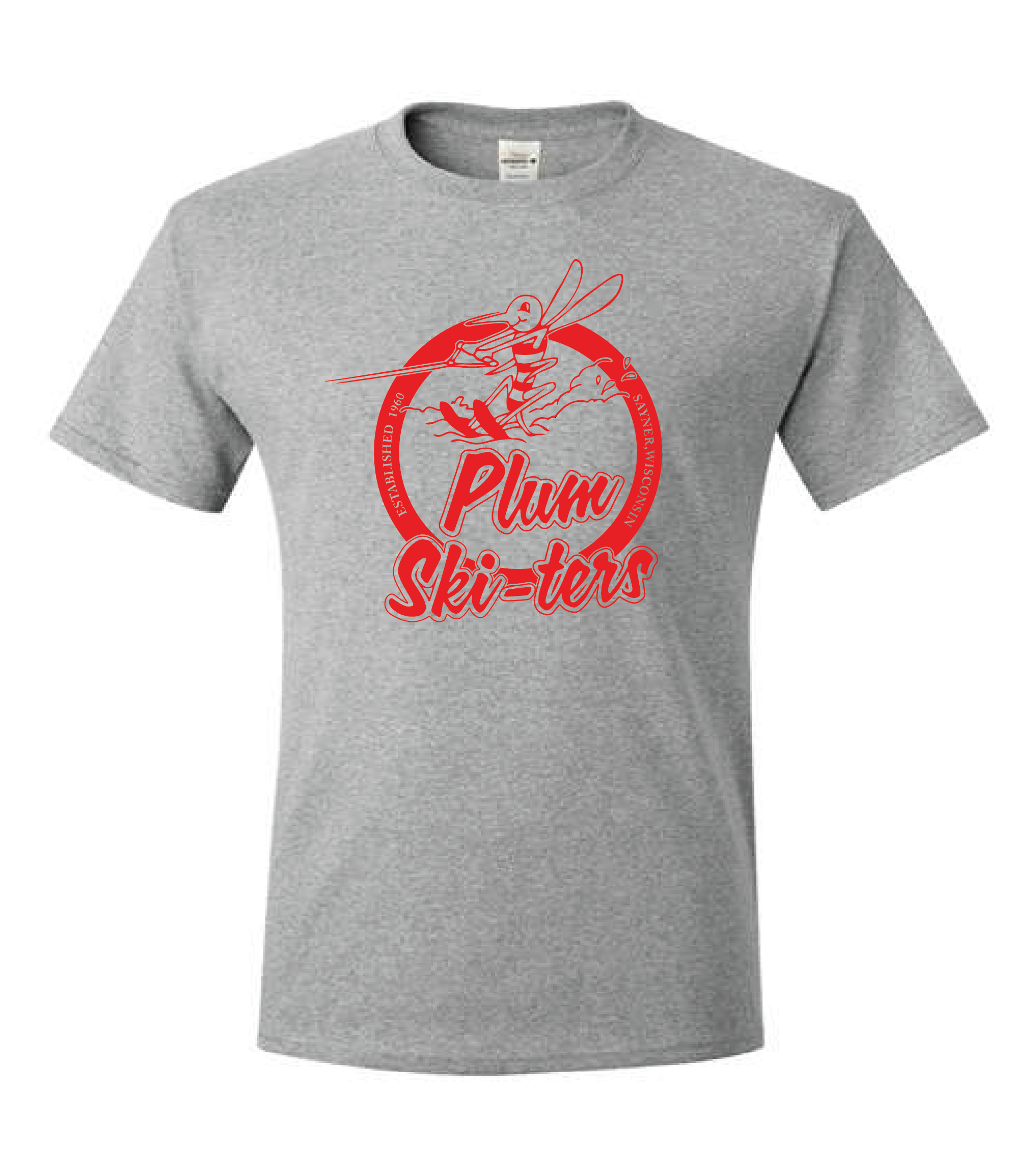 Plum Ski-ters Circle Logo T-Shirt