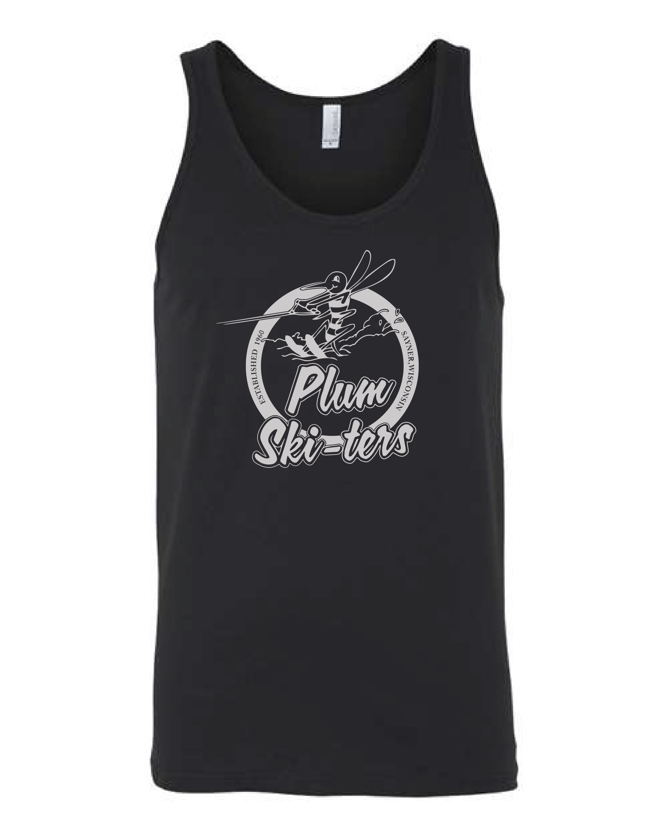 Plum Ski-ters Circle Logo Unisex Tank Top