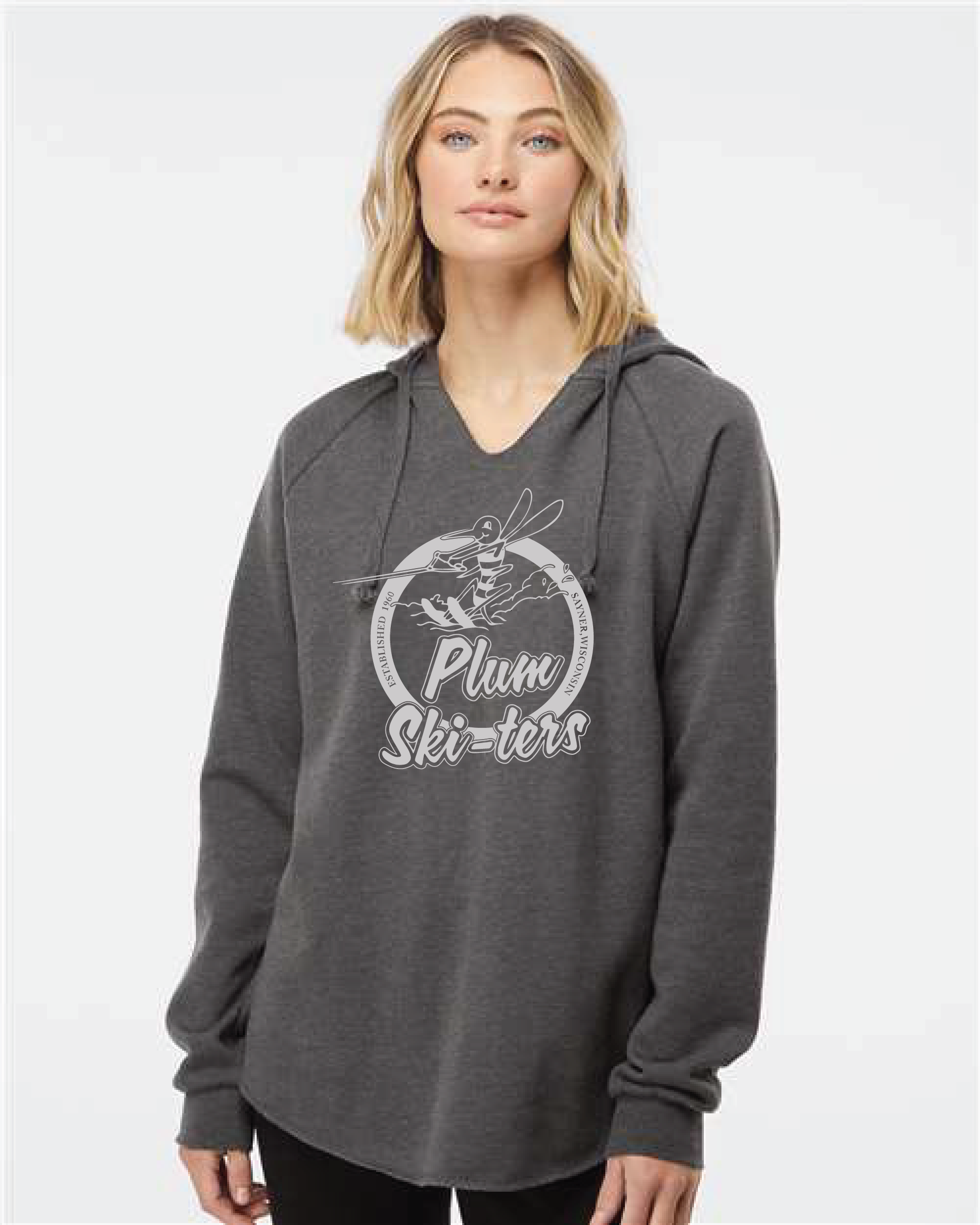 Plum Ski-ters Circle Logo Women’s Hoodie
